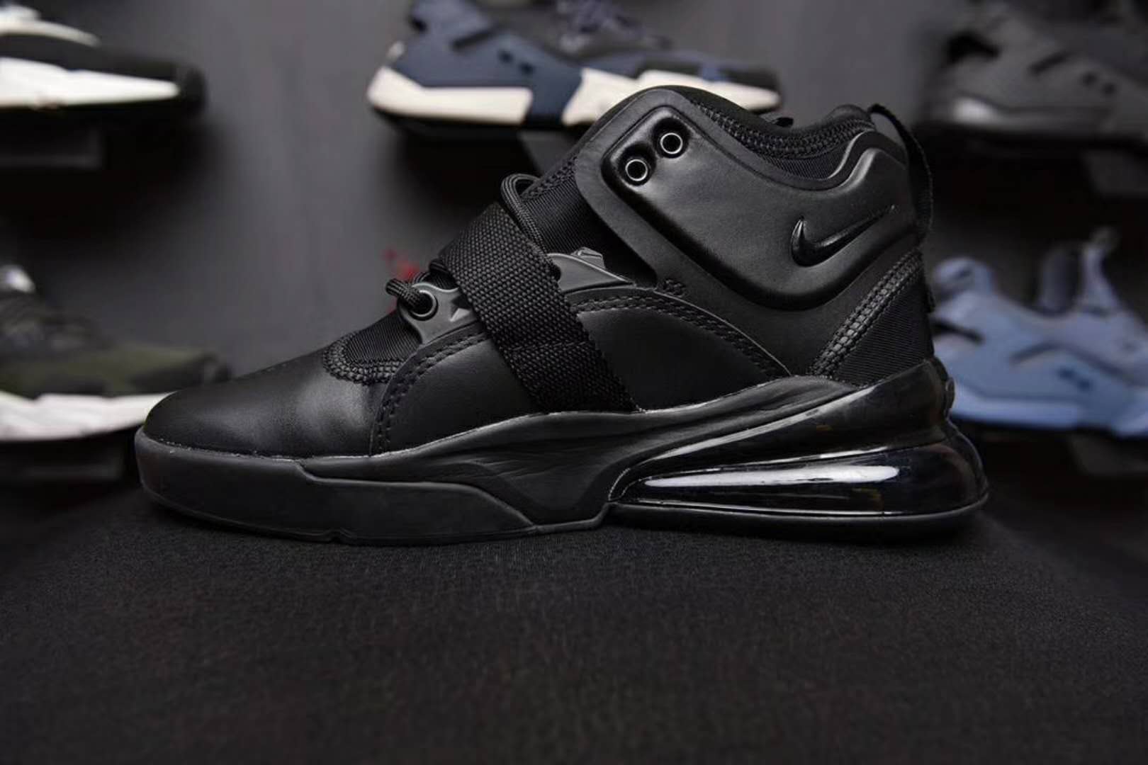 Nike Air Force 270 Mid All Black Shoes